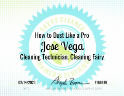Jose Vega Dust Like a Pro Savvy Cleaner Training