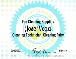 Jose Vega Eco Cleaning Supplies Savvy Cleaner Training