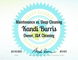 Kandi Burris Maintenance vs. Deep Cleaning Savvy Cleaner Training