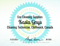 Kasia Gnys Eco Cleaning Supplies Savvy Cleaner Training
