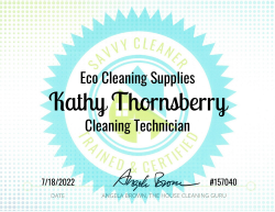 Kathy Thornsberry Eco Cleaning Supplies Savvy Cleaner Training