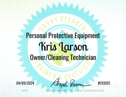 Kris Larson Personal Protective Equipment Savvy Cleaner Training