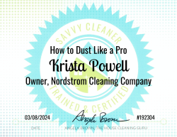 Krista Powell Dust Like a Pro Savvy Cleaner Training