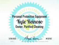 Kyle Reinoso Personal Protective Equipment Savvy Cleaner Training
