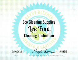 Lee Font Eco Cleaning Supplies Savvy Cleaner Training