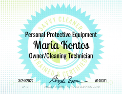 Maria Kontos Personal Protective Equipment Savvy Cleaner Training