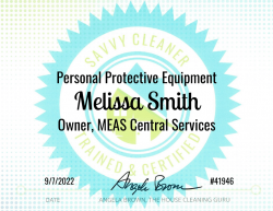 Melissa Smith Personal Protective Equipment Savvy Cleaner Training