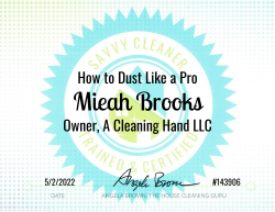 Mieah Brooks Dust Like a Pro Savvy Cleaner Training