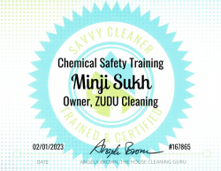 Minji Sukh Chemical Safety Training Savvy Cleaner Training