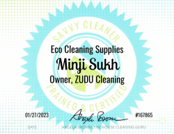 Minji Sukh Eco Cleaning Supplies Savvy Cleaner Training