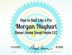 Morgan Hughart Dust Like a Pro Savvy Cleaner Training