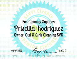 Prscilla Rodriguez Eco Cleaning Supplies Savvy Cleaner Training