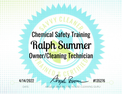 Ralph Summer Chemical Safety Training Savvy Cleaner Training