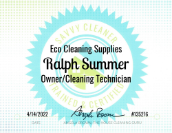 Ralph Summer Eco Cleaning Supplies Savvy Cleaner Training