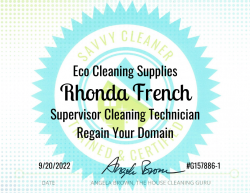 Rhonda French Eco Cleaning Supplies Savvy Cleaner Training
