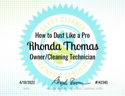 Rhonda Thomas Dust Like a Pro Savvy Cleaner Training