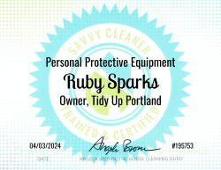 Ruby Sparks Personal Protective Equipment Savvy Cleaner Training