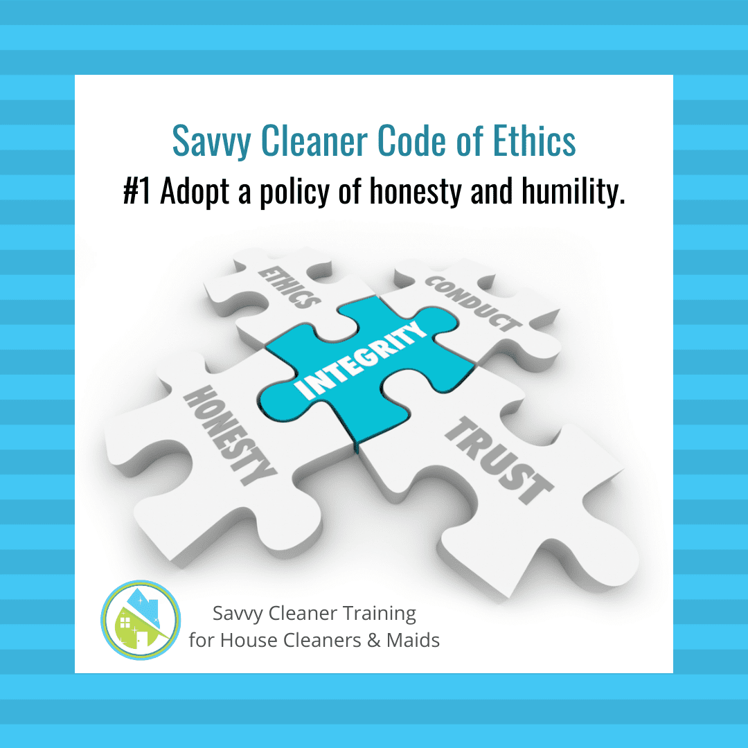 Savvy Cleaner Code of Ethics 1
