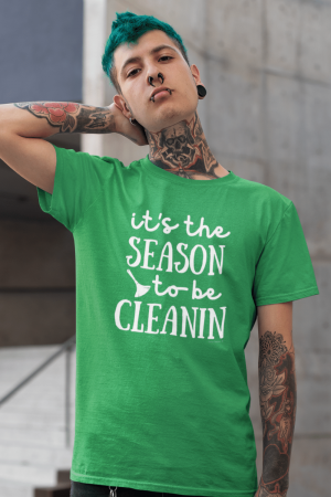 Season to Be Cleanin Savvy Cleaner Funny Cleaning Shirts Men's Standard T-Shirt
