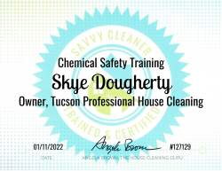 Skye Dougherty Chemical Safety Training Savvy Cleaner Training 1000x772
