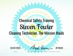 Steven Fowler Chemical Safety Training Savvy Cleaner Training