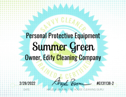 Summer Green Personal Protective Equipment Savvy Cleaner Training