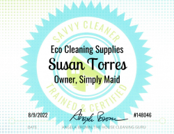 Susan Torres Eco Cleaning Supplies Savvy Cleaner Training