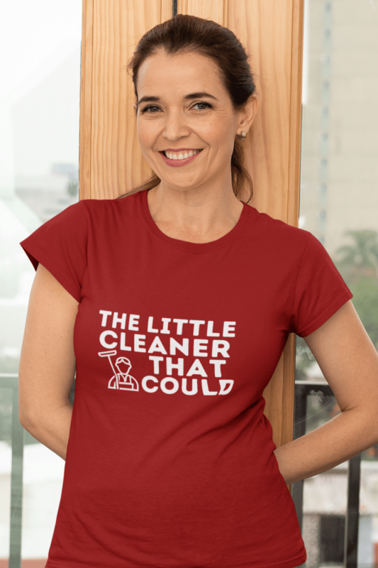 The Little Cleaner That Could Savvy Cleaner Funny Cleaning Shirts Women's Standard Tee