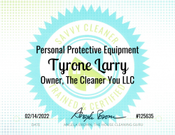 Tyrone Larry Personal Protective Equipment Savvy Cleaner Training
