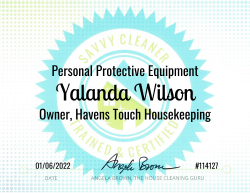 Yalanda Wilson Personal Protective Equipment Savvy Cleaner Training 1000x772